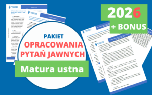 Pakiet - OPRACOWANIA PYTAŃ JAWNYCH (matura 2026) + BONUS